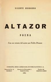 Portada del poemario Altazor de Vicente Huidobro